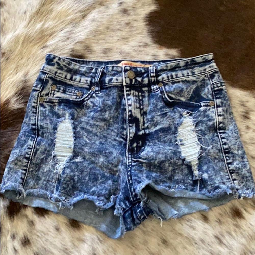 Denim shorts